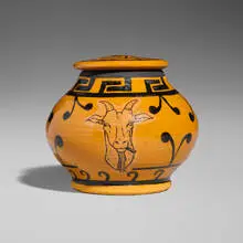 Grecian Stash Pot by Roberto Lugo, glazed ceramic, sold Nov 2025