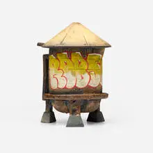 Pour Over Coffee Water Tower by Roberto Lugo, c. 2022, glazed ceramic, sold Nov 2025