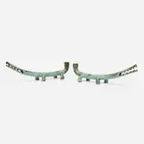 Jonathan Bonner, Alligator candlesticks, patinated copper pipes