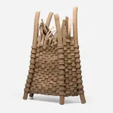 Rina Peleg, Woven Basket, 1981, bisque earthenware