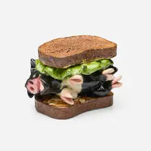 Ham on Rye by David Gilhooly, 1991, glazed earthenware, sold Nov 2025