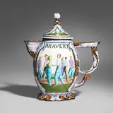 Anne Kraus, Bravery/Compassion teapot, glazed porcelain