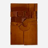 Hugh Townley, West of Truro, 1961, mahagony wood bas relief