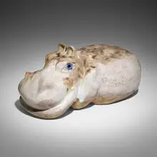 McCarty Pottery, Hippopotamus, c. 1970, glazed earthenware