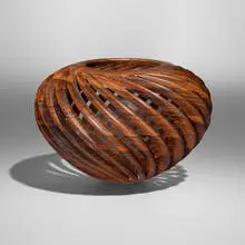 William Hunter, Woven Rhythm (from the Basket series), 1997, cocobolo