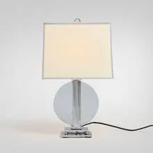 Walter von Nessen, Rare table lamp, c. 1930, chrome-plated brass, glass, paper shade
