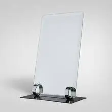 Machine Age, Table mirror, c. 1930, mirrored glass, chrome-plated metal, enameled steel