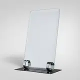 Machine Age, Table mirror, c. 1930, mirrored glass, chrome-plated metal, enameled steel