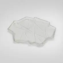 Reuben Haley, Ruba Rombic tray, c. 1930, glass