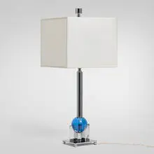 Machine Age, Table lamp, c. 1935, chrome-plated steel, glass, paper
