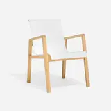 Alvar Aalto, Armchair, model 51, beech, painted formed plywood