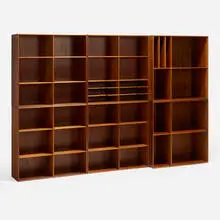 Mogens Koch, Bookcases, set of six, c. 1960, mahogany