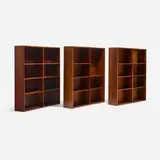 Bookcases, set of three by Børge Mogensen, c. 1965, rosewood, sold Apr 2026