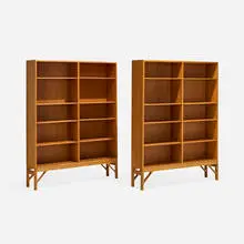 Børge Mogensen, Bookcases, pair, c. 1945, oak