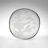 Helena Tynell and Theodor Käppi, Early Bird Tree plate, 1951, wheel-carved glass