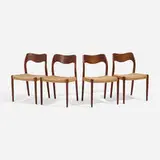 Niels O. Møller, Dining chairs model 71, set of four