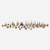 John Andersson, Collection of forty-two miniature vases, c. 1950, glazed stoneware