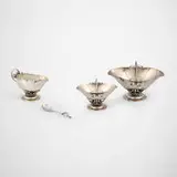 Georg Jensen, Collection of table articles, c. 1925-1950, sterling silver
