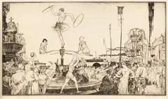 The Circus by William Russell Flint, sold Jun 2018