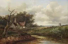 Gathering Hay by Joseph Thors, sold Jun 2018