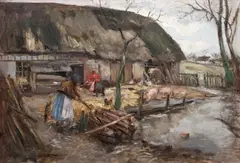 Eugen Dekkert, Tending to the chickens