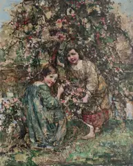 Edward Atkinson Hornel, Picking Cherry Blossom