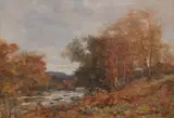 Joseph Morris Henderson Rsa, River Landscape, Autumn