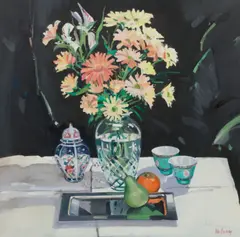 Robert Kelsey, Still Life with Oriental Jars