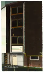 Treppenhaus by Christian Hellmich, 2005, Öl auf Leinwand, sold May 2013
