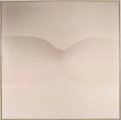 Victor Bonato, KX–73, 1973, Geformtes Spiegelglas, auf Hartfaser montiert, in Aluminiumrahmen