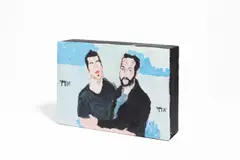 Henry Taylor, Akhi, Um 2000, Acryl auf Kartonbox