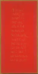 James Lee Byars, Ohne Titel. Späte 1980er Jahre, Goldstift auf Papier im Künstlerrahmen