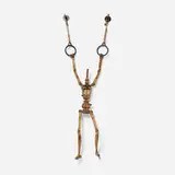 Victorian articulated acrobatic figure by attribution Francois-Pierre Guillois, c. 1880, wood, steel, brass, rope, fabric, sold Sep 2025