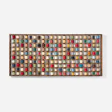 Antique, Threadspool rack, wood, iron, wool thread