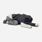 Mathilde ter Heijne, Untitled, c. 2006, found clothing, leather shoes, bubble wrap, tape, fabric