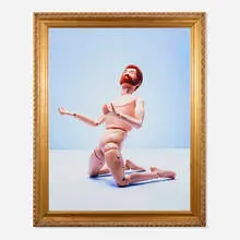Blaine Halvorson, Untitled (G.I. Joe Kneeling), C-print mounted to Dibond