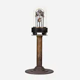 Harris Diamant, Untitled, 1998, carved wood, brass, gold leaf, glass, chrome-plated steel, found object assemblage