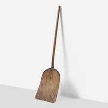 Shovel by Antique, wood, steel, sold Sep 2025