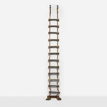 Vintage, Rope ladder, c. 1940, wood, rope