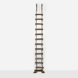 Vintage, Rope ladder, c. 1940, wood, rope