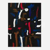 Untitled by Emerson Woelffer, 1993, oil and acrylic on canvas, sold Jul 2025