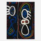 Untitled (from the Girl Before a Mirror series) by Emerson Woelffer, 1993, oil and acrylic on canvas, sold Jul 2025