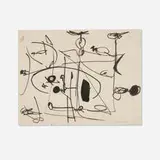 Emerson Woelffer, 3 Figures, 1949, ink on paper