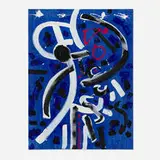 Untitled by Emerson Woelffer, 1996, oil and acrylic on canvas, sold Jul 2025