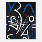 Untitled by Emerson Woelffer, 1994, oil and acrylic on canvas, sold Jul 2025