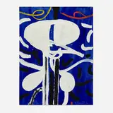 Untitled by Emerson Woelffer, 1993, oil and acrylic on canvas, sold Jul 2025