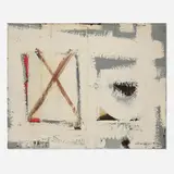Untitled by Emerson Woelffer, 1965, oil and acrylic on canvas, sold Jul 2025