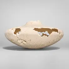 Michael Peterson, Landscape Series vessel, c. 1995, bleached madrone