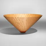 Mike Shuler, Large segmented bowl, 1997, bird's-eye maple, satinwood