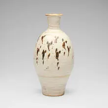 Jim Malone, Hanging Bough vase, glazed stoneware with hakame and iron slip
